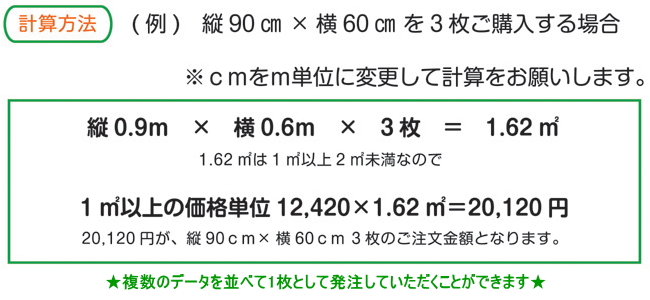 反射シート 価格表 計算方法