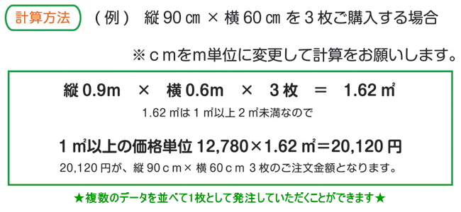ホワイトボードシート 計算方法