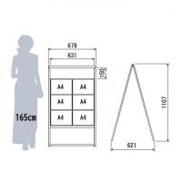 2605　掲示板スタンド　シルバー　
