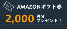 AMAZONギフト券 2,000円分プレゼント